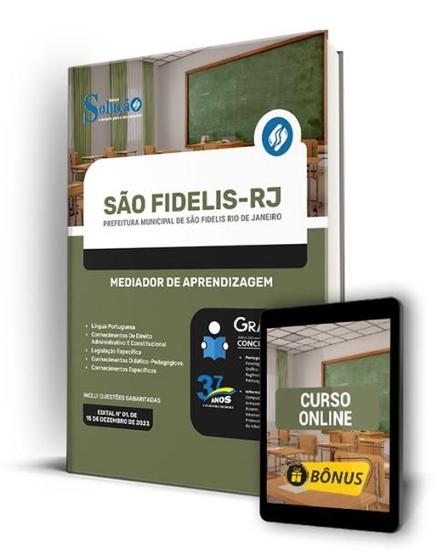 Imagem de Apostila Prefeitura de São Fidelis - RJ 2024 - Mediador de Aprendizagem - Editora Solução