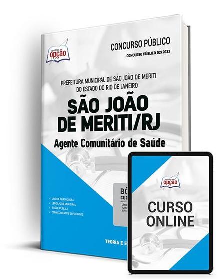 Imagem de Apostila Prefeitura de São João de Meriti - RJ - Agente Comunitário de Saúde - Apostilas Opção