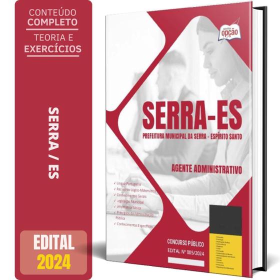 Imagem de Apostila Prefeitura De Serra Es 2024 - Agente Administrativo