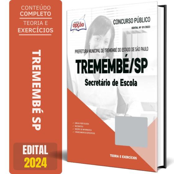 Imagem de Apostila Prefeitura De Tremembé Sp 2024 - Secretário Escola