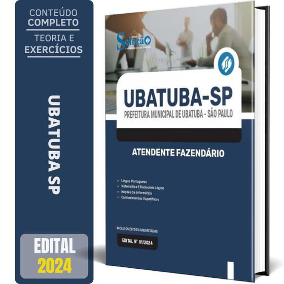 Imagem de Apostila Prefeitura de Ubatuba SP Atendente Fazendário