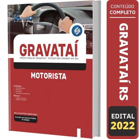 Imagem de Apostila Prefeitura Gravataí Rs - Motorista