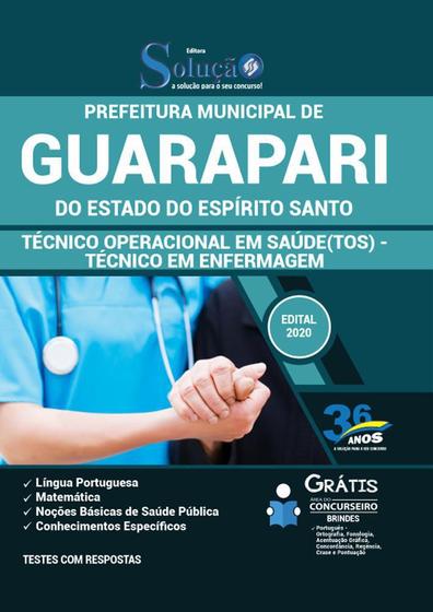 Imagem de Apostila Prefeitura Guarapari Es - Técnico Em Enfermagem