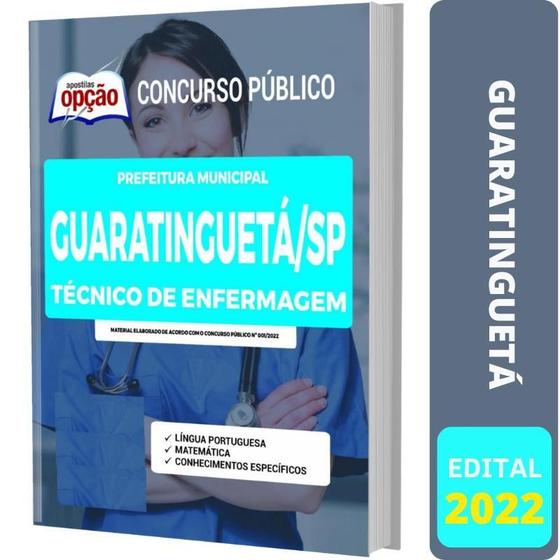 Imagem de Apostila Prefeitura Guaratinguetá Sp - Técnico De Enfermagem