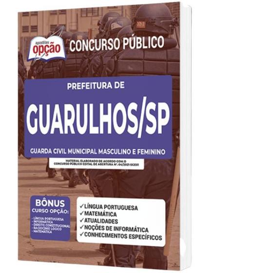 Imagem de Apostila Prefeitura Guarulhos Sp - Guarda Civil Municipal