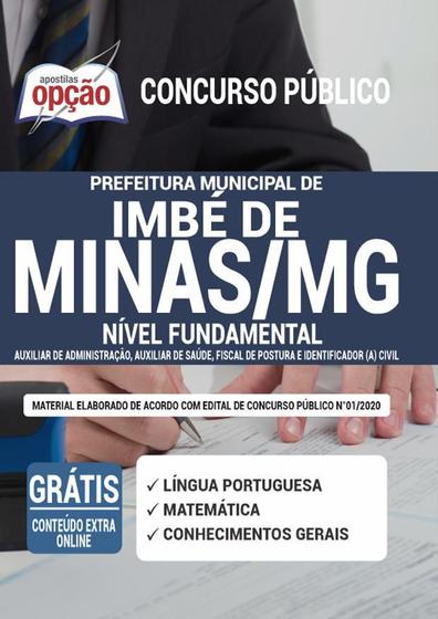 Imagem de Apostila Prefeitura Imbé De Minas Mg - Nível Fundamental