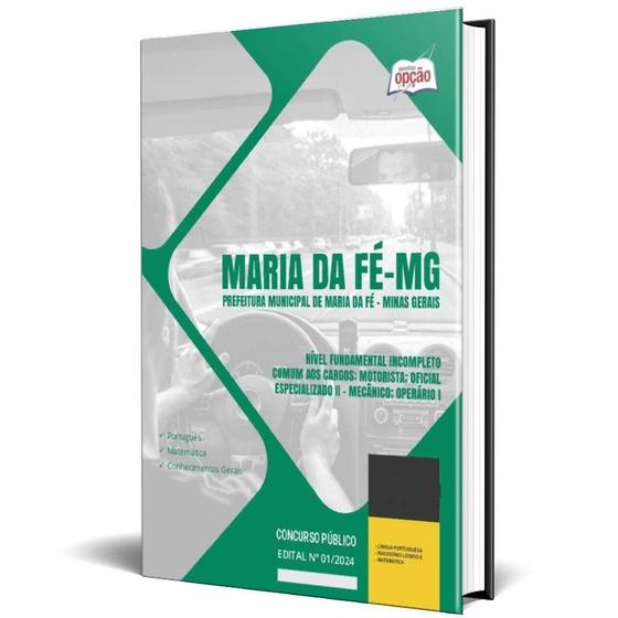 Imagem de Apostila Prefeitura Maria Da Fé Mg 2024 Nível Fundamental