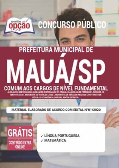 Imagem de Apostila Prefeitura Mauá Sp - Cargos De Nível Fundamental
