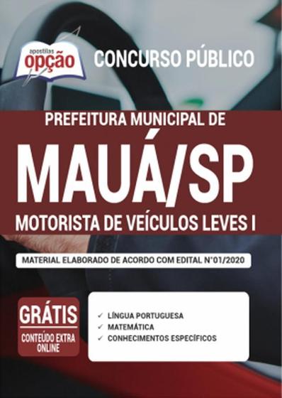 Imagem de Apostila Prefeitura Mauá Sp - Motorista De Veículos Leves 1