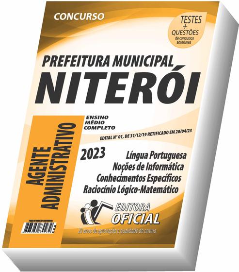 Imagem de Apostila Prefeitura Municipal De Niterói - Rj - Agente Administrativo