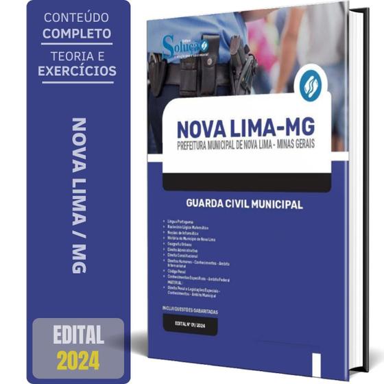 Imagem de Apostila Prefeitura Nova Lima Mg 2024 Guarda Civil Municipal