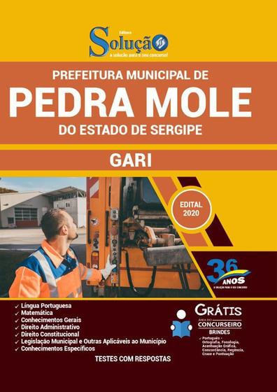 Imagem de Apostila Prefeitura Pedra Mole Se - Gari