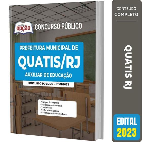 Imagem de Apostila Prefeitura Quatis Rj - Auxiliar De Educação