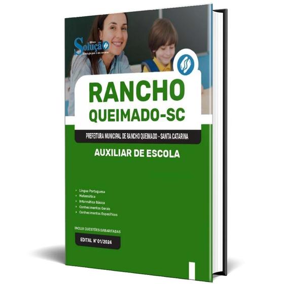 Imagem de Apostila Prefeitura Rancho Queimado Sc 2024 Auxiliar Escola