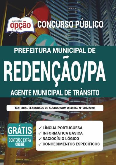 Imagem de Apostila Prefeitura Redenção Pa - Agente Municipal Trânsito