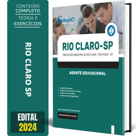 Imagem de Apostila Prefeitura Rio Claro Sp 2024 - Agente Educacional