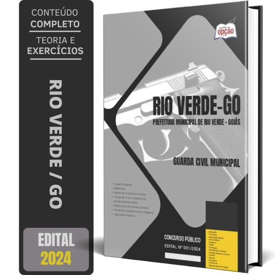 Imagem de Apostila Prefeitura Rio Verde Go 2024 Guarda Civil Municipal