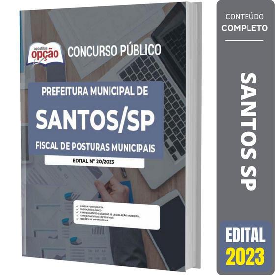 Imagem de Apostila Prefeitura Santos Sp Fiscal De Posturas Municipais