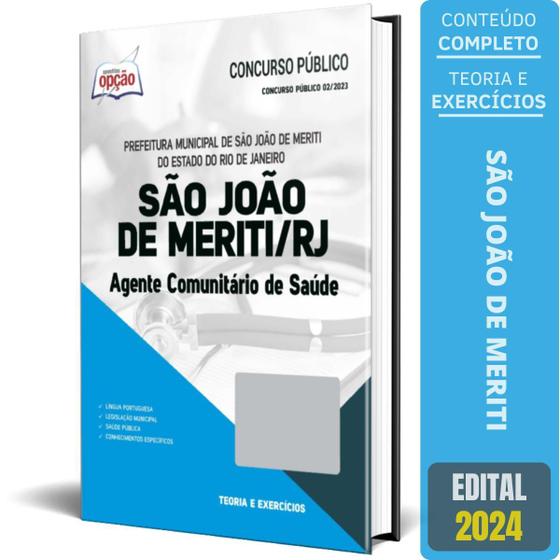 Imagem de Apostila Prefeitura São João Meriti Rj 2024 Agente