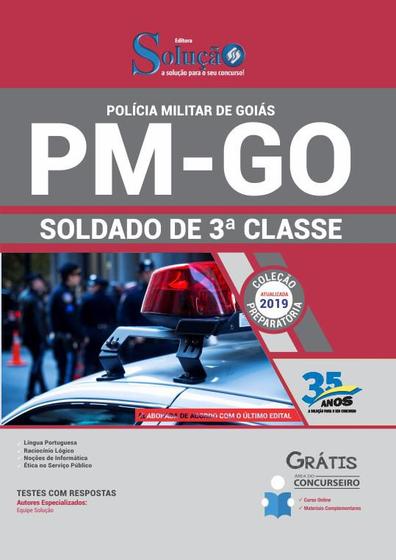 Imagem de Apostila Preparatória PM-GO 2019 - Soldado de 3 Classe