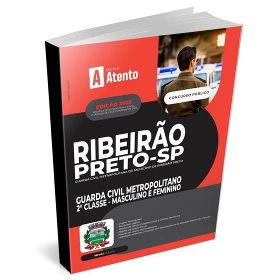 Imagem de Apostila Ribeirão Preto - SP 2023 - Guarda Civil Metropolitano - Feminino e Masculino