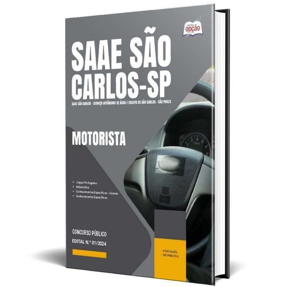 Imagem de Apostila Saae São Carlos Sp 2024 - Motorista