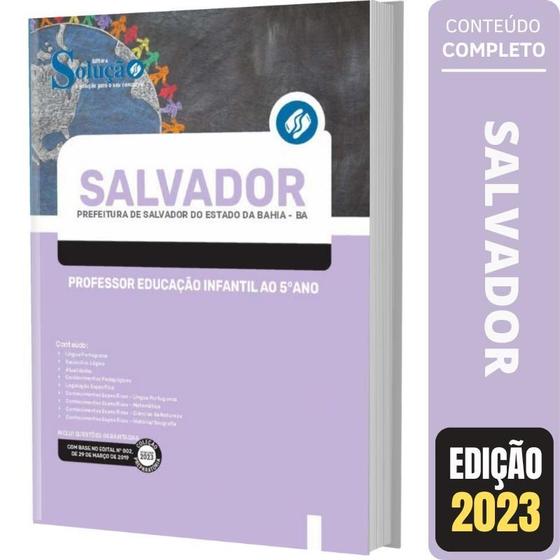 Imagem de Apostila Salvador Ba - Professor Educação Infantil Ao 5ºano