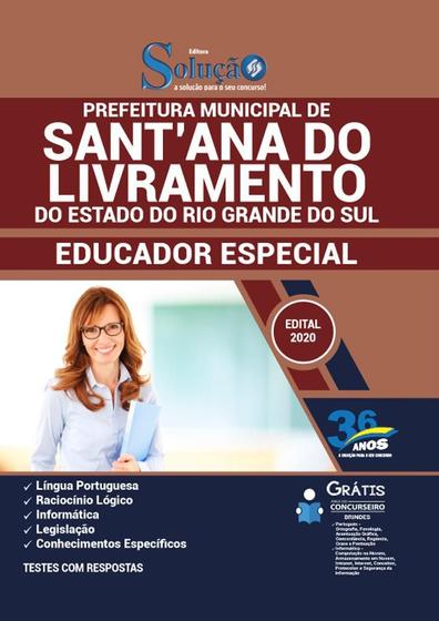 Imagem de Apostila Santana Do Livramento Rs - Educador Especial