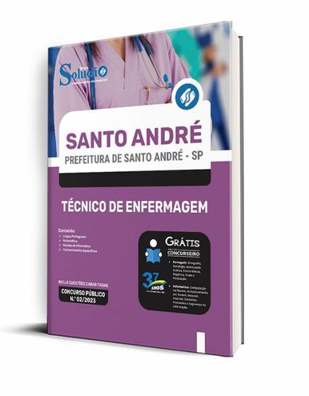 Imagem de Apostila Santo André - SP 2023 - Técnico de Enfermagem