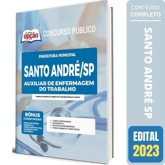 Imagem de Apostila Santo André Sp - Auxiliar De Enfermagem Do Trabalho