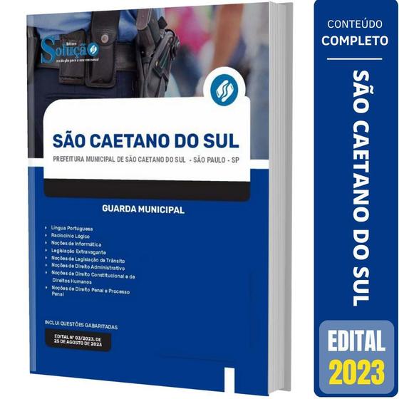 Imagem de Apostila São Caetano Do Sul Sp 2023 - Guarda Municipal