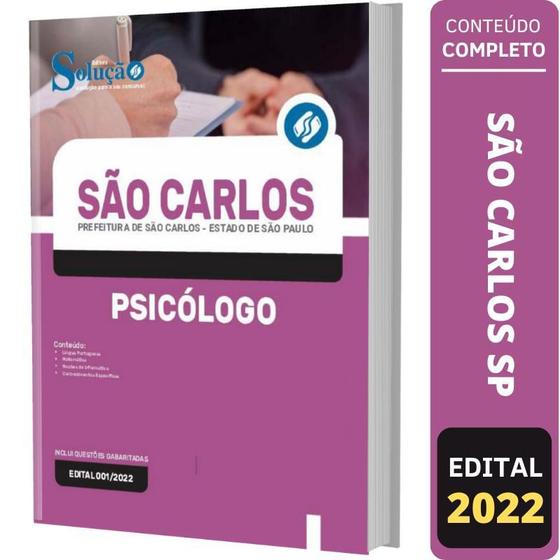 Imagem de Apostila São Carlos Sp - Psicólogo