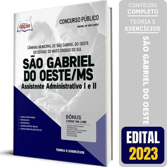 Imagem de Apostila São Gabriel Do Oeste Ms 2023 Assistente