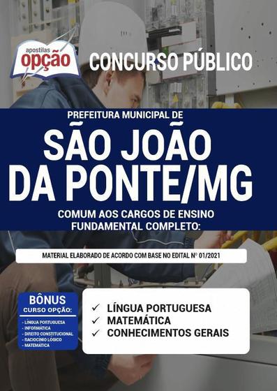 Imagem de Apostila São João Da Ponte Mg Ensino Fundamental Completo