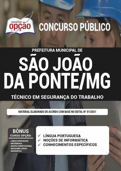 Imagem de Apostila São João Da Ponte Mg Técnico Segurança Do Trabalho