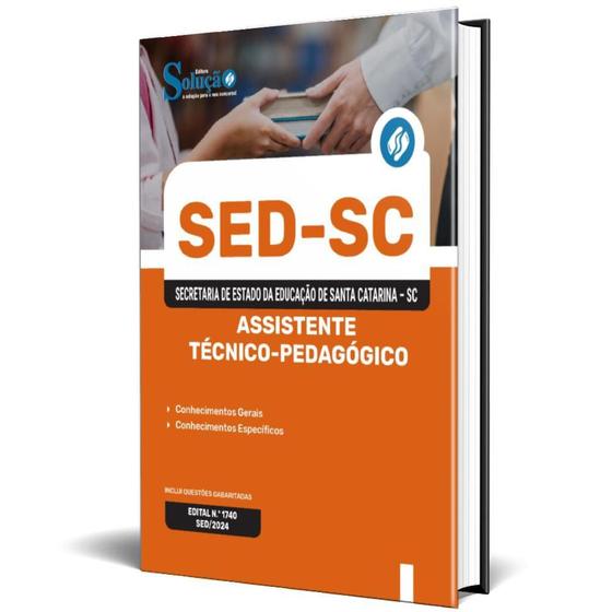 Imagem de Apostila Sed Sc 2024 Professor Assistente Técnico-Pedagógico
