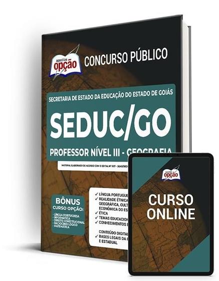 Imagem de Apostila SEDUC-GO - Professor Nível III - Geografia