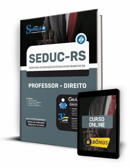 Imagem de Apostila SEDUC-RS - Professor - Direito