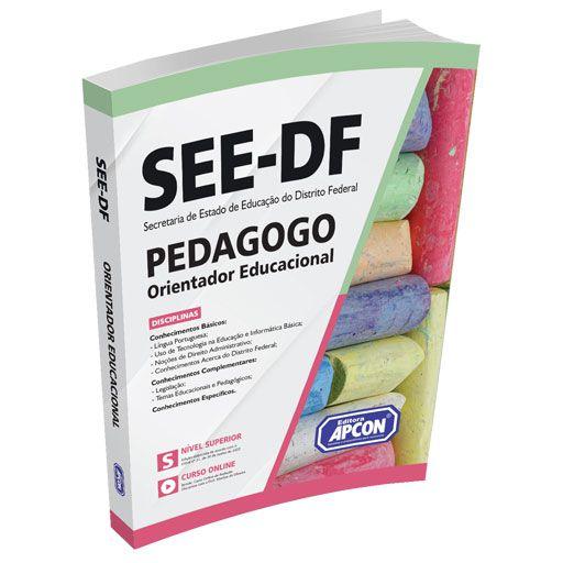 Imagem de Apostila SEE-DF 2022 - Pedagogo - Orientador Educacional