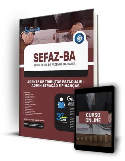 Imagem de Apostila SEFAZ-BA - Agente de Tributos Estaduais - Administração e Finanças