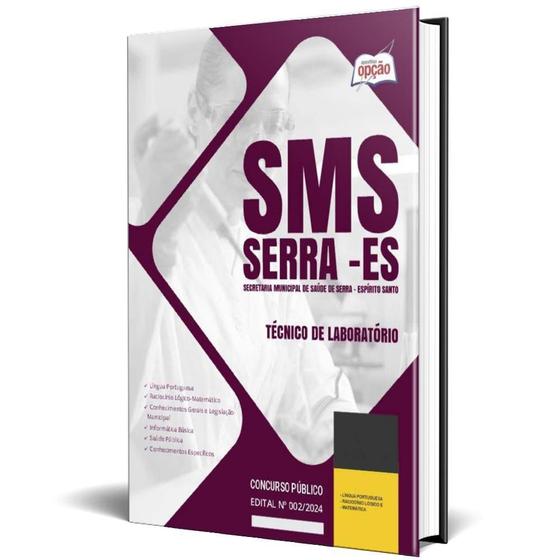 Imagem de Apostila Sms Serra Es 2024 - Técnico De Laboratório