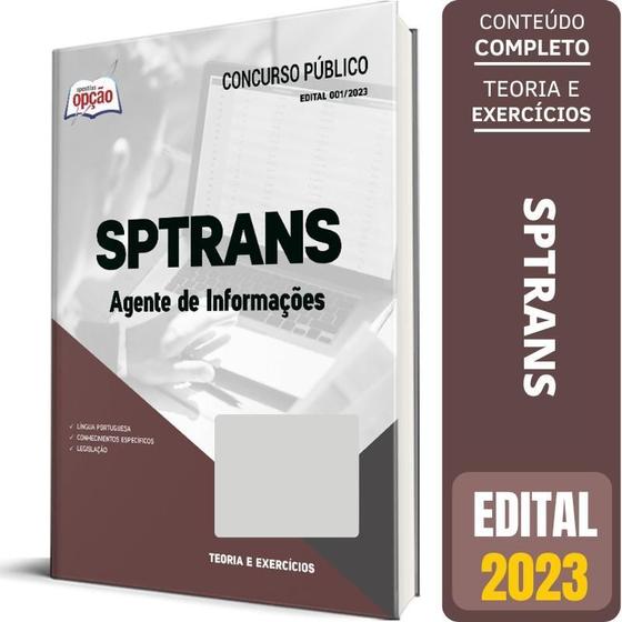 Imagem de Apostila Sptrans 2023 - Agente De Informações