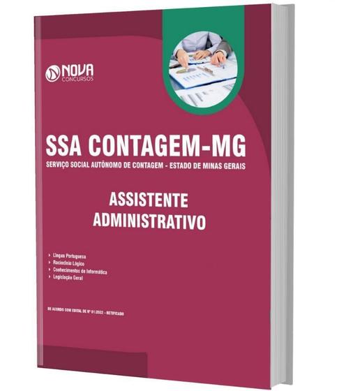 Imagem de Apostila Ssa Contagem Mg - Assistente Administrativo