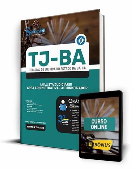 Imagem de Apostila TJ-BA - Analista Judiciário - Área Administrativa - Administrador - Editora Solução