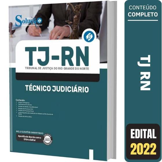 Imagem de Apostila Tj Rn - Técnico Judiciário