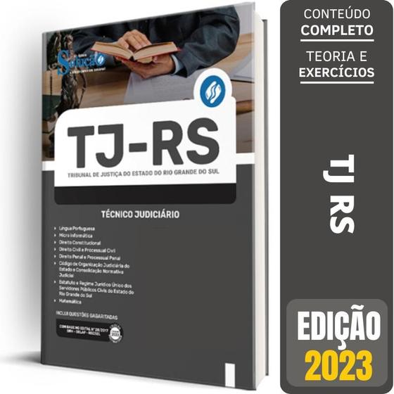 Imagem de Apostila Tj Rs 2023 - Técnico Judiciário