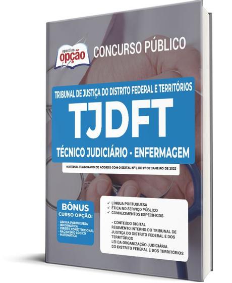 Imagem de Apostila TJDFT 2022 - Técnico Judiciário - Enfermagem