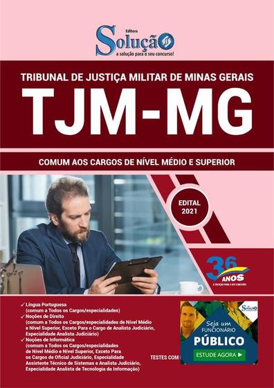 Imagem de Apostila Tjm Mg - Cargos De Nível Médio E Superior