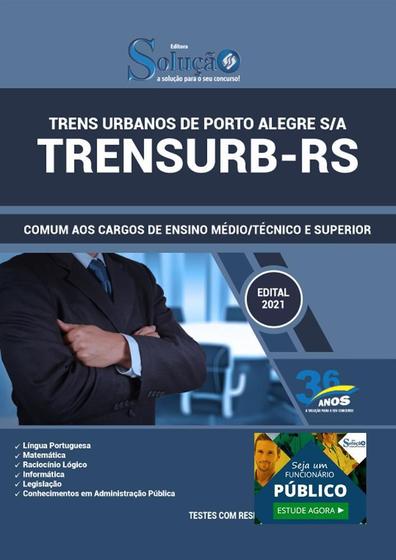 Imagem de Apostila Trensurb Rs - Ensino Médio Técnico E Superior