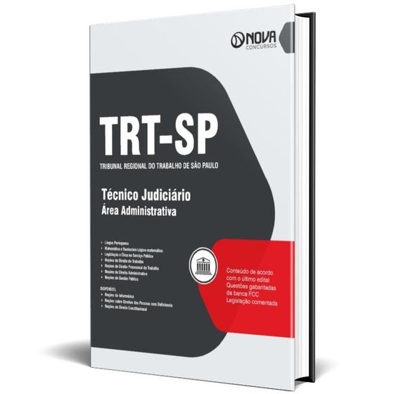 Imagem de Apostila Trt2 2024 - Técnico Judiciário Área Administrativa